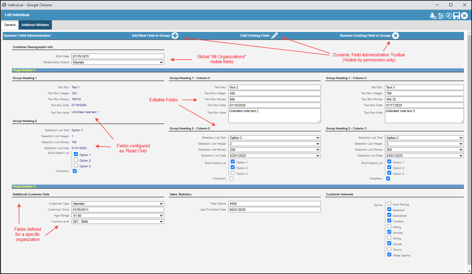 BroadForce Dynamic Fields